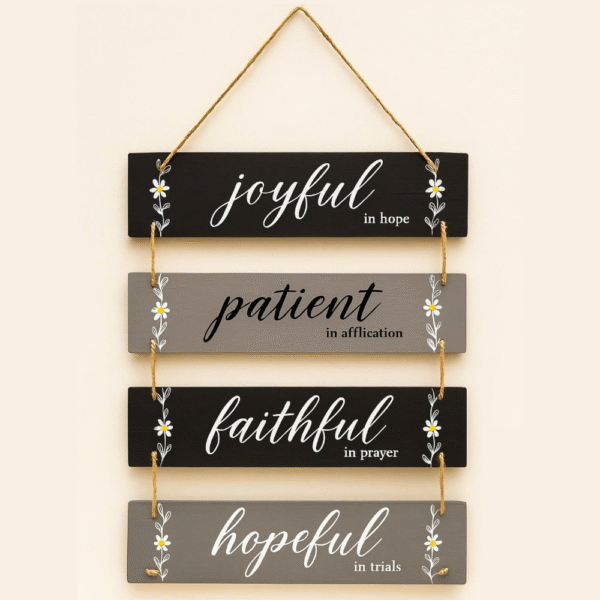 Wall Decor - Joyful, Patient, Faithful